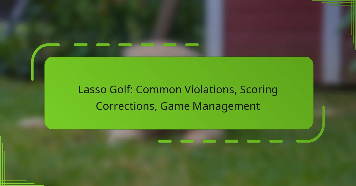 Lasso Golf: Common Violations, Scoring Corrections, Game Management
