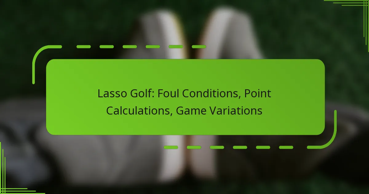 Lasso Golf: Foul Conditions, Point Calculations, Game Variations