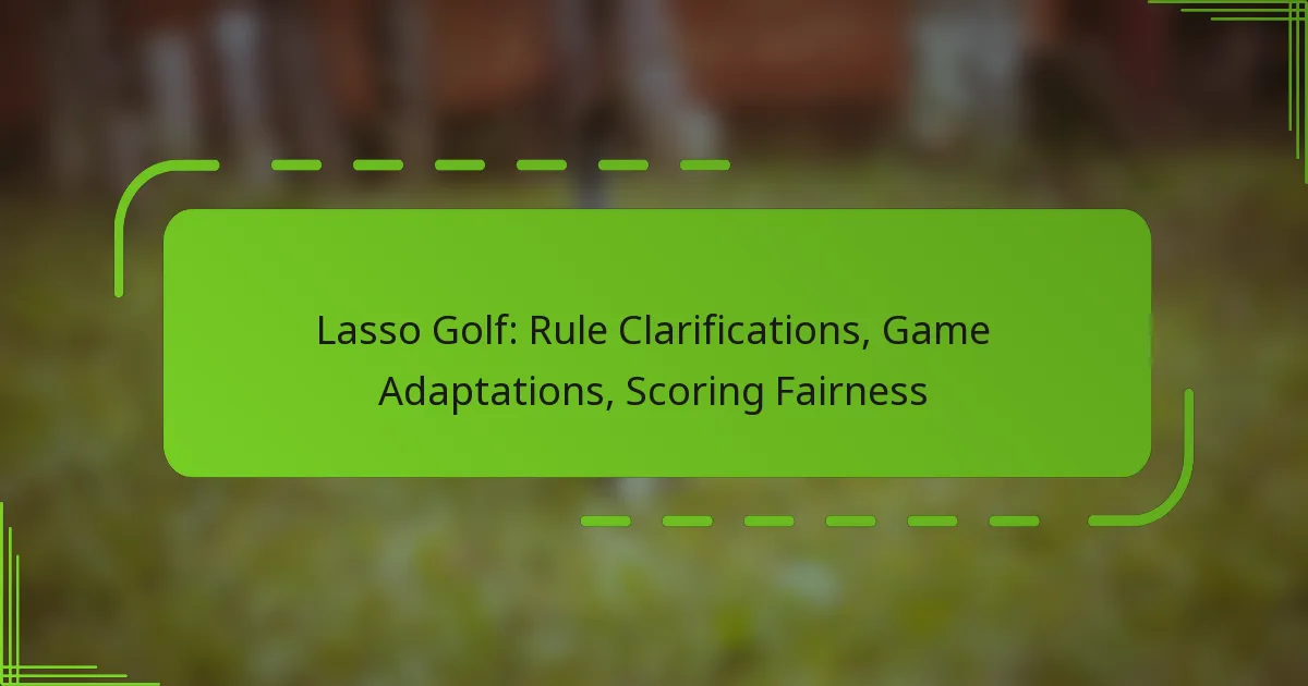 Lasso Golf: Rule Clarifications, Game Adaptations, Scoring Fairness